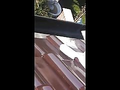 Spionage på min hot granny nabo