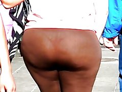 Fede røv bbw se gennem thong spandex